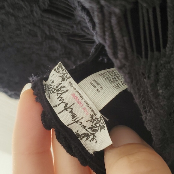 Free People, black dress, lace, black lace, size 6, size small - Picture 5 of 5